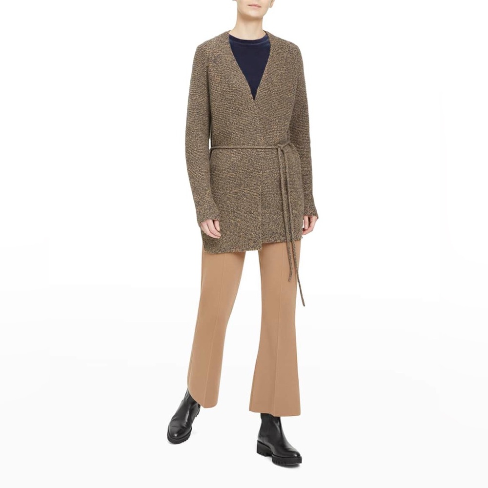 NWT $535 Theory Women’s Malinka Belted Cashmere Cardigan